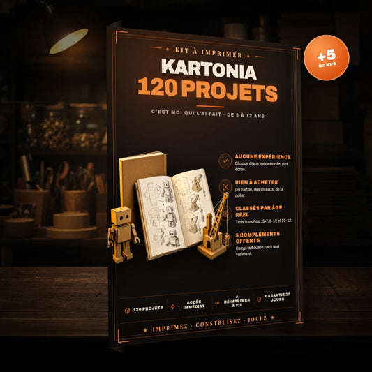 KARTONIA — 120 projets en carton, de 5 à 12 ans