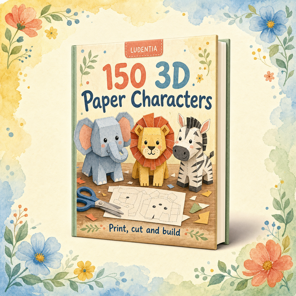 Gift 1 — 150 3D paper characters