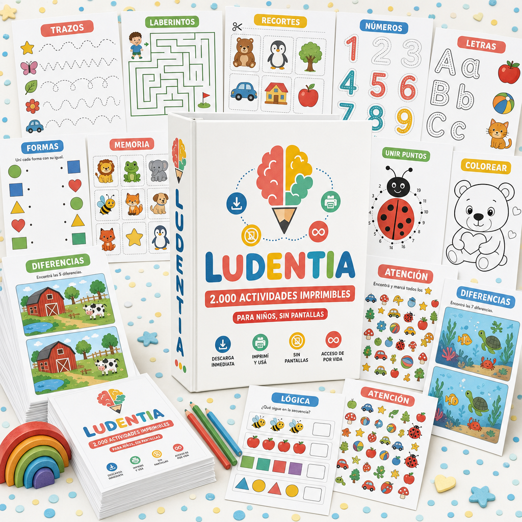 LUDENTIA — 2.000 actividades imprimibles + la app