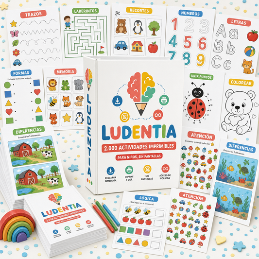 LUDENTIA — 2.000 actividades imprimibles + la app